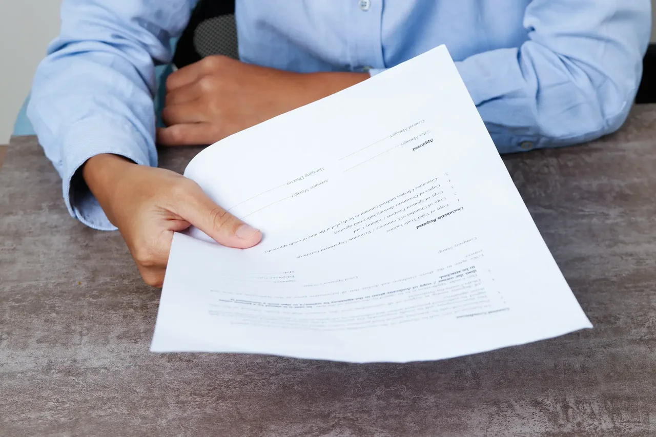 A document presented for certified translation services