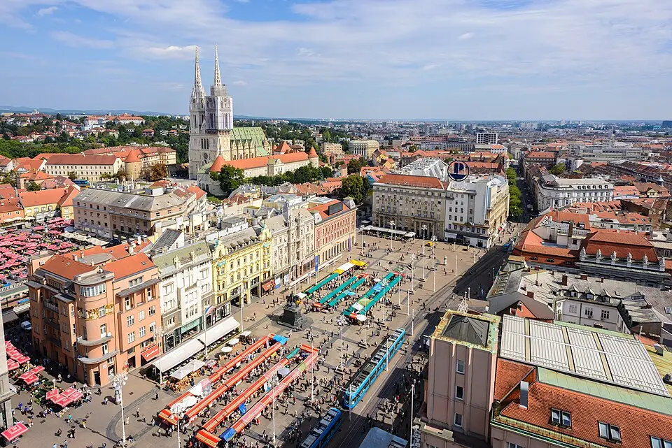 View of Zagreb