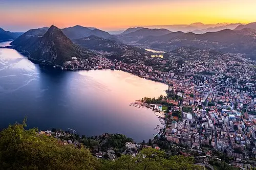 View of Lugano
