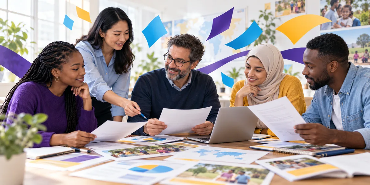 Nonprofit organizations translation illustration